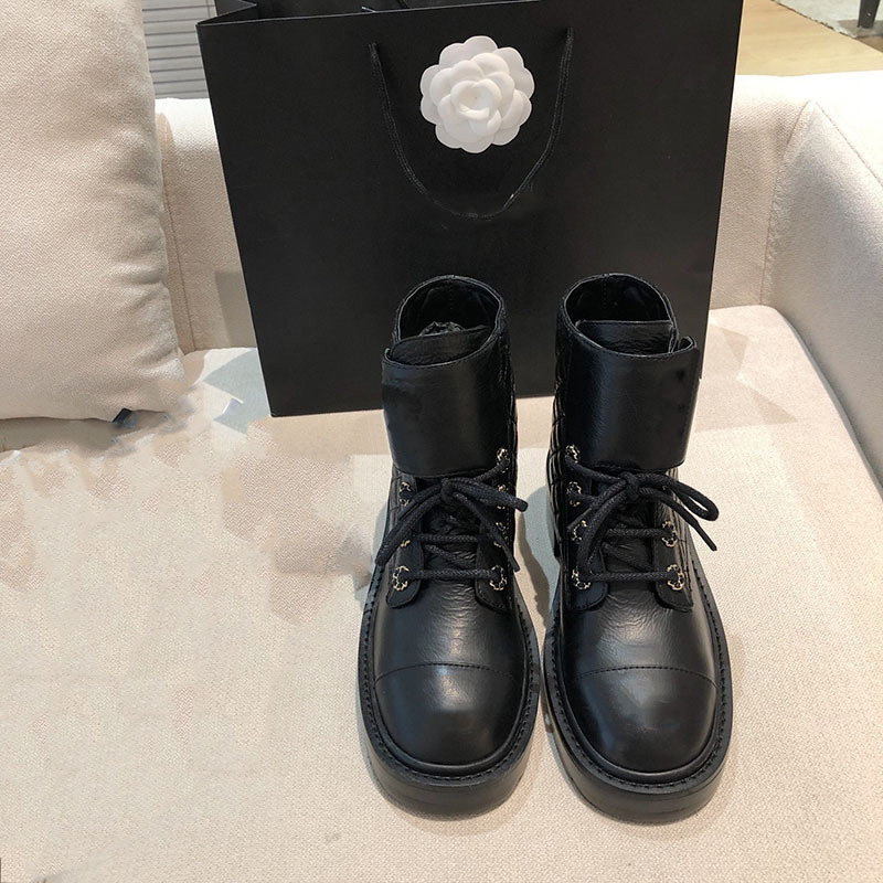 C style Women Lace-Up Ankles Boots-Luxeon