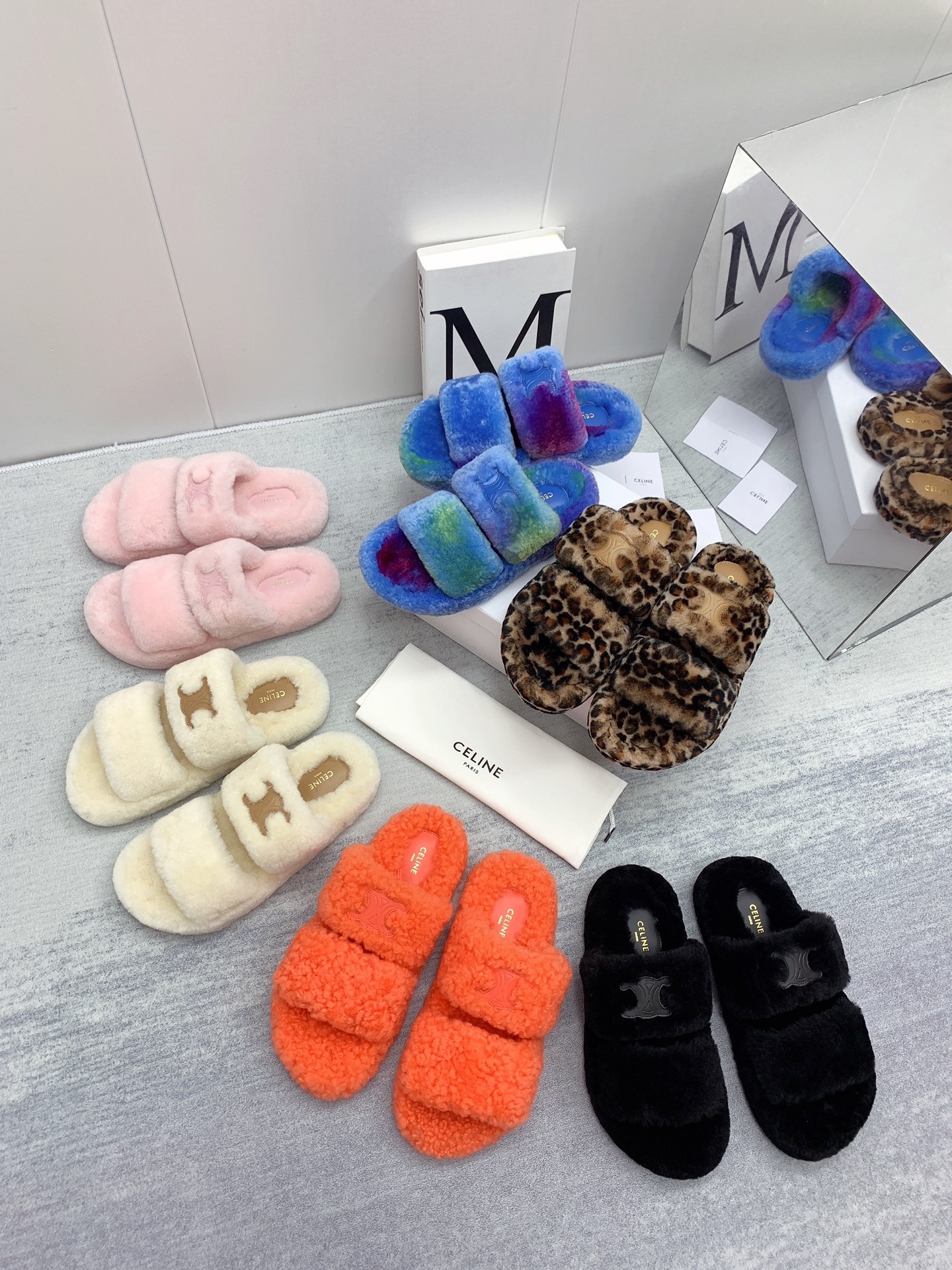 C style new winter pure wool slippers top quality-Luxeon