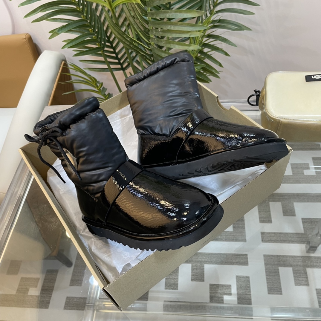 UGG new autumn & winter TPU down feather snow boots-Luxeon