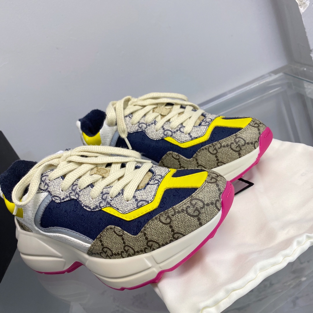 G style new rhyton thick bottom sneakers dad shoes-Luxeon