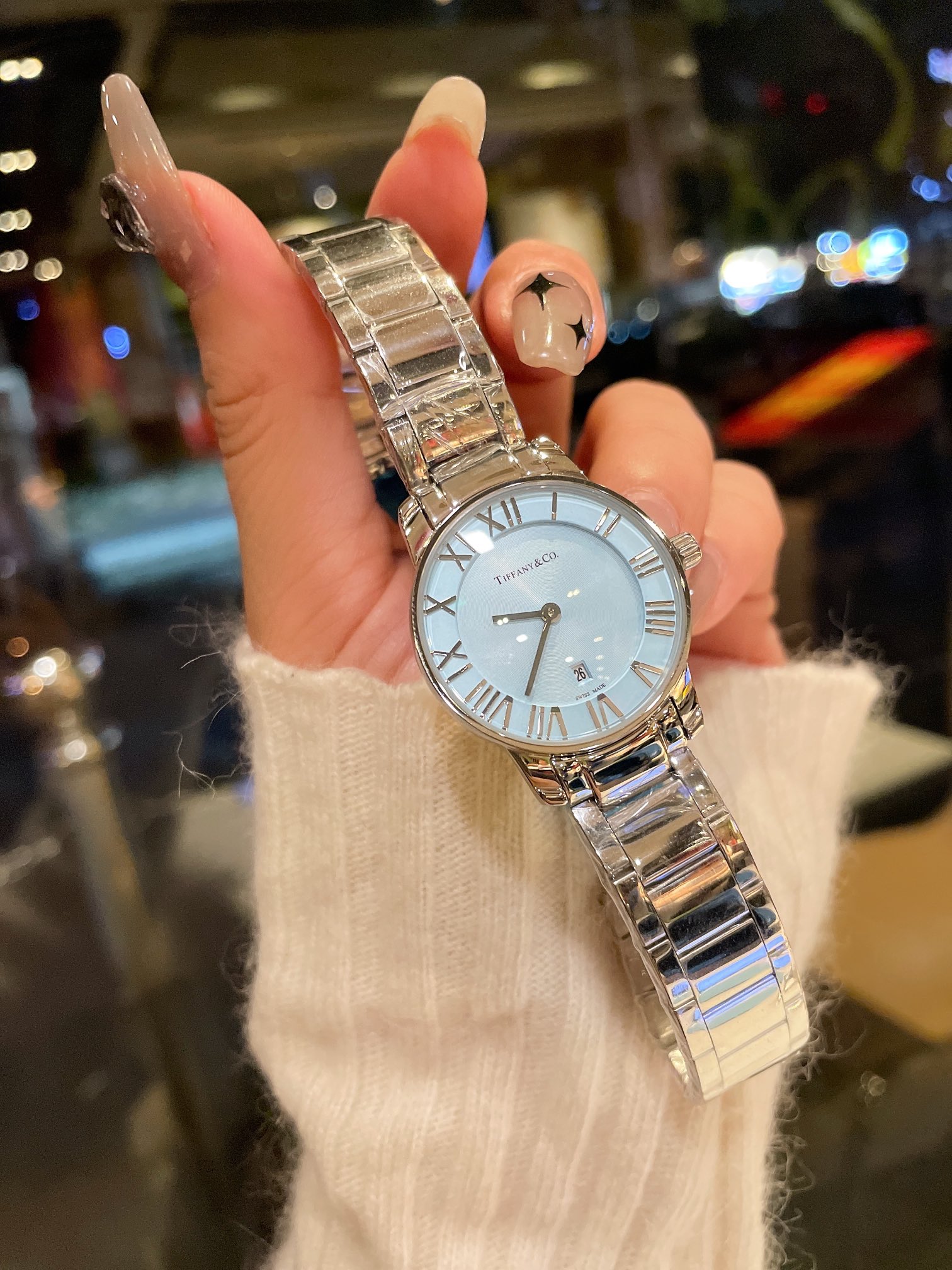 Tiffany Women Quartz Watch Mineral Crystal Mirror-Luxeon