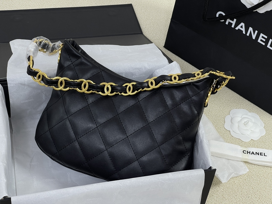 C style hobo vintage handbag-Luxeon