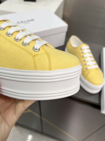 C style low heel canvas casual shoes-Luxeon