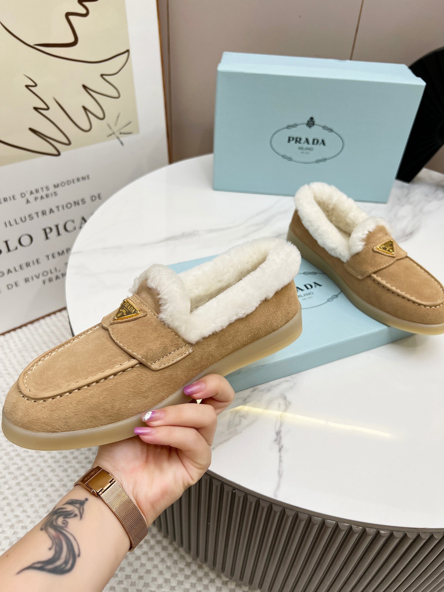 Shearling Loafers 35-42