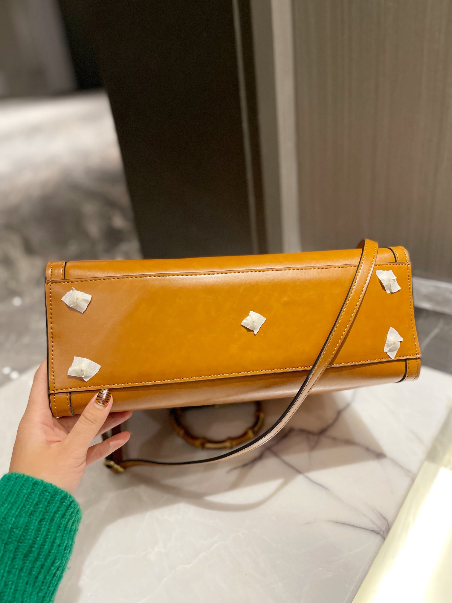 G style Diana bamboo women handbags-Luxeon