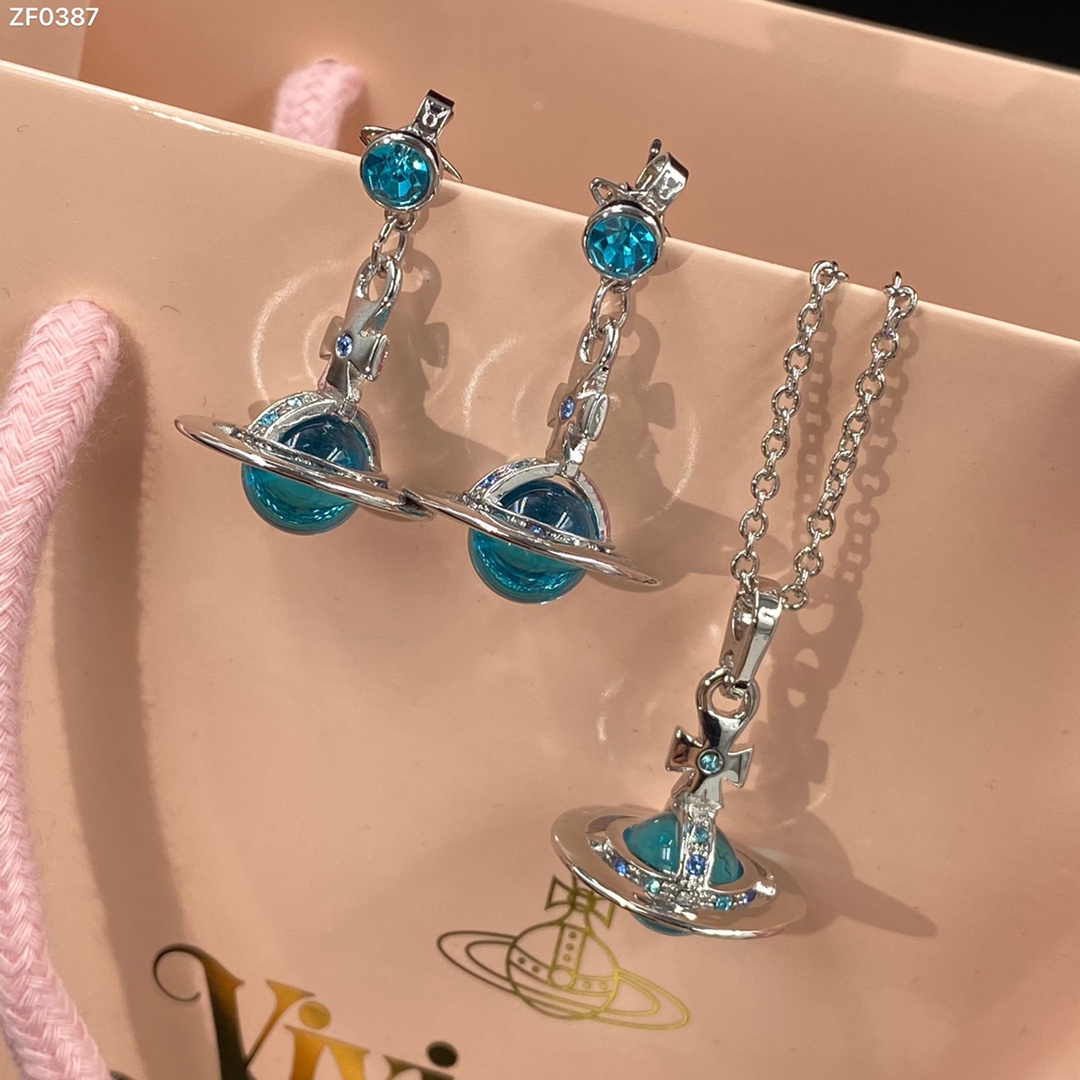 New Recommended Western QueenEarrings Necklace Set-Luxeon