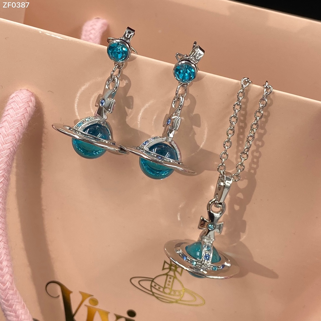 New Recommended Western QueenEarrings Necklace Set-Luxeon