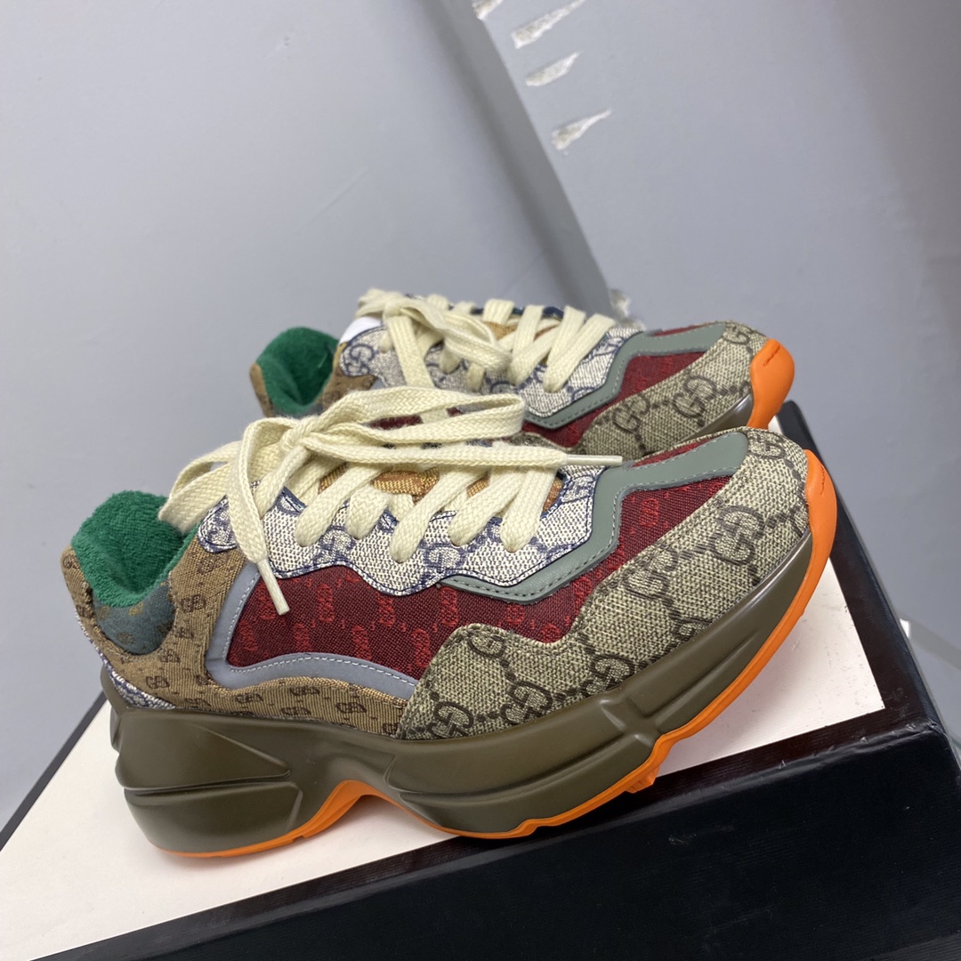 G style new rhyton thick bottom sneakers dad shoes-Luxeon