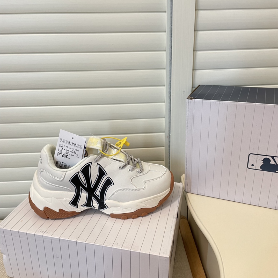 MLB new height-increasing thick sole sneakers casual shoes-Luxeon