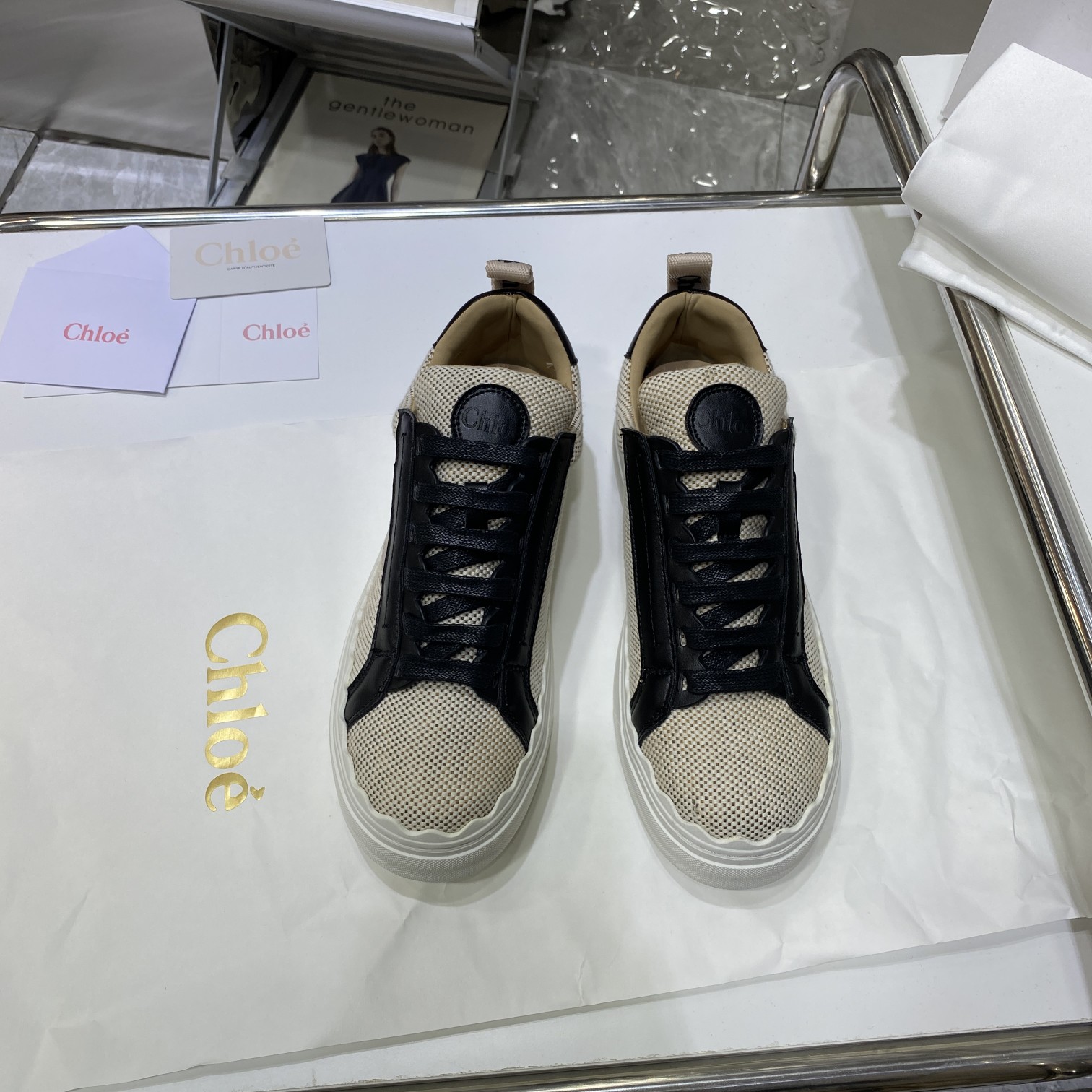 Chloe autumn new canvas flats casual shoes-Luxeon