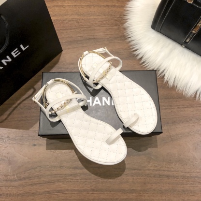 C style New Flat Floral Diamond Sexy Sandals-Luxeon