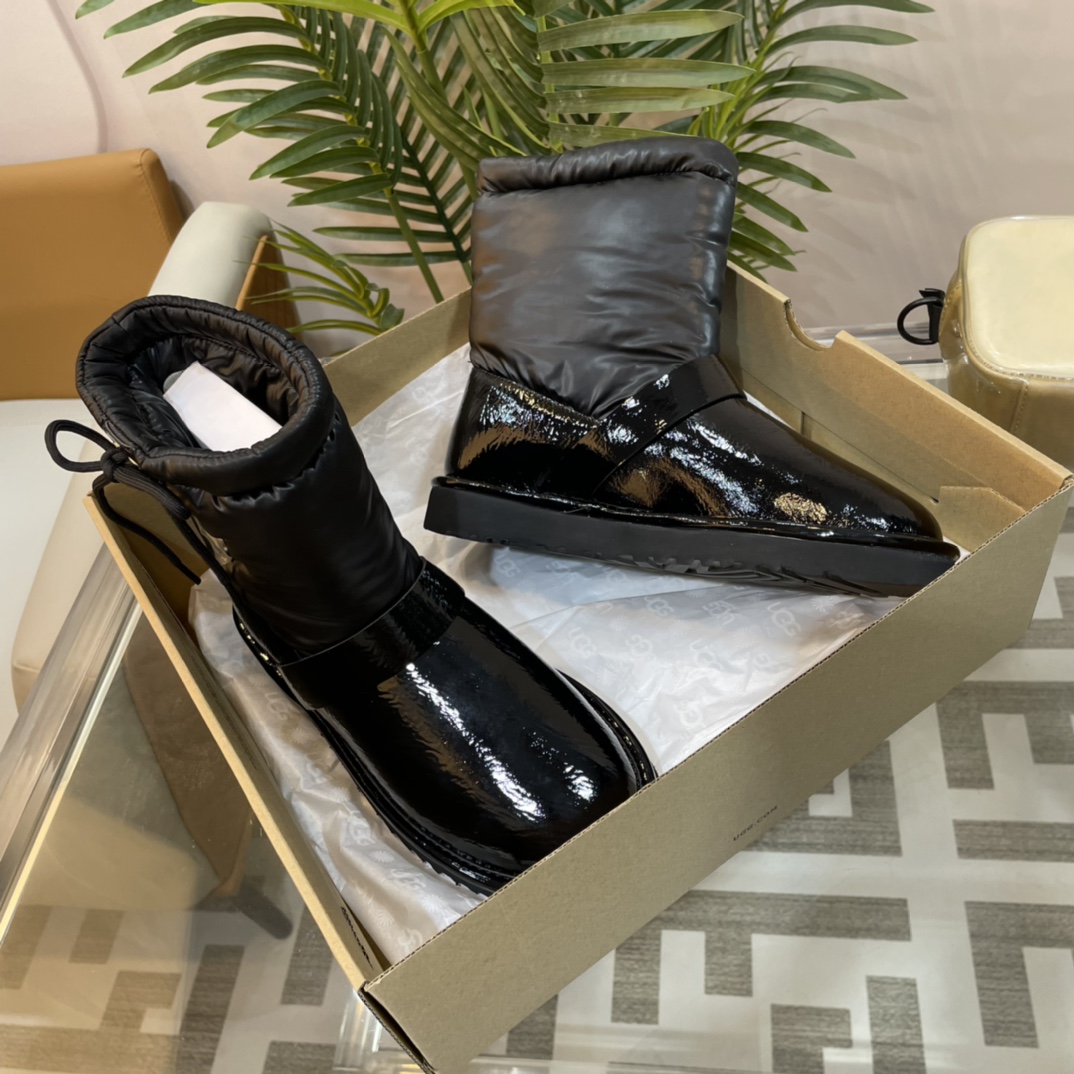 UGG new autumn & winter TPU down feather snow boots-Luxeon