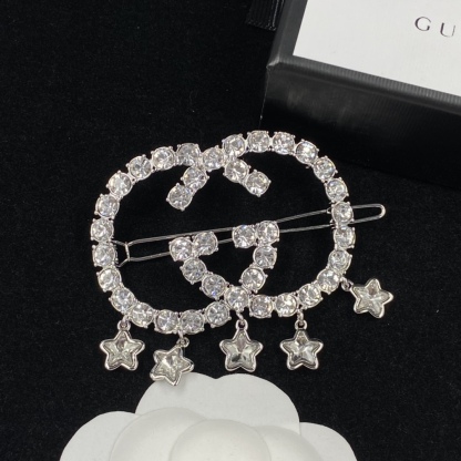 G style Rhinestone Star Hairpin-Luxeon