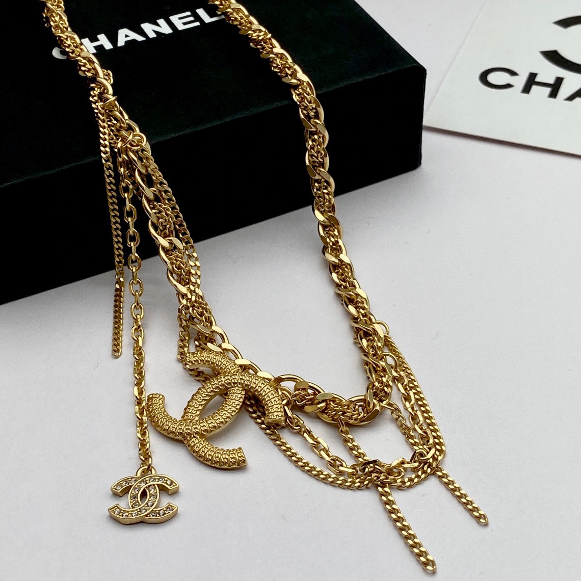 C style fashion tassel necklace-Luxeon