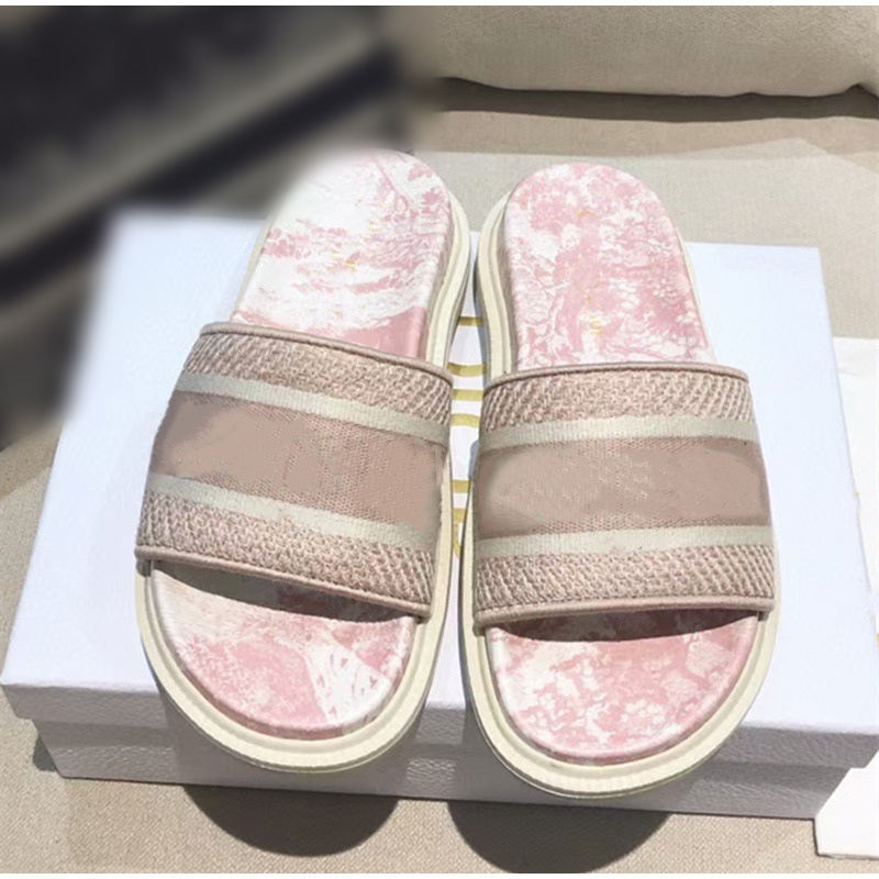 D style Women's Flat Open Toe Slippers-Luxeon