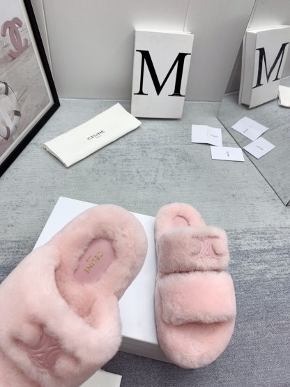 C style new winter pure wool slippers top quality-Luxeon