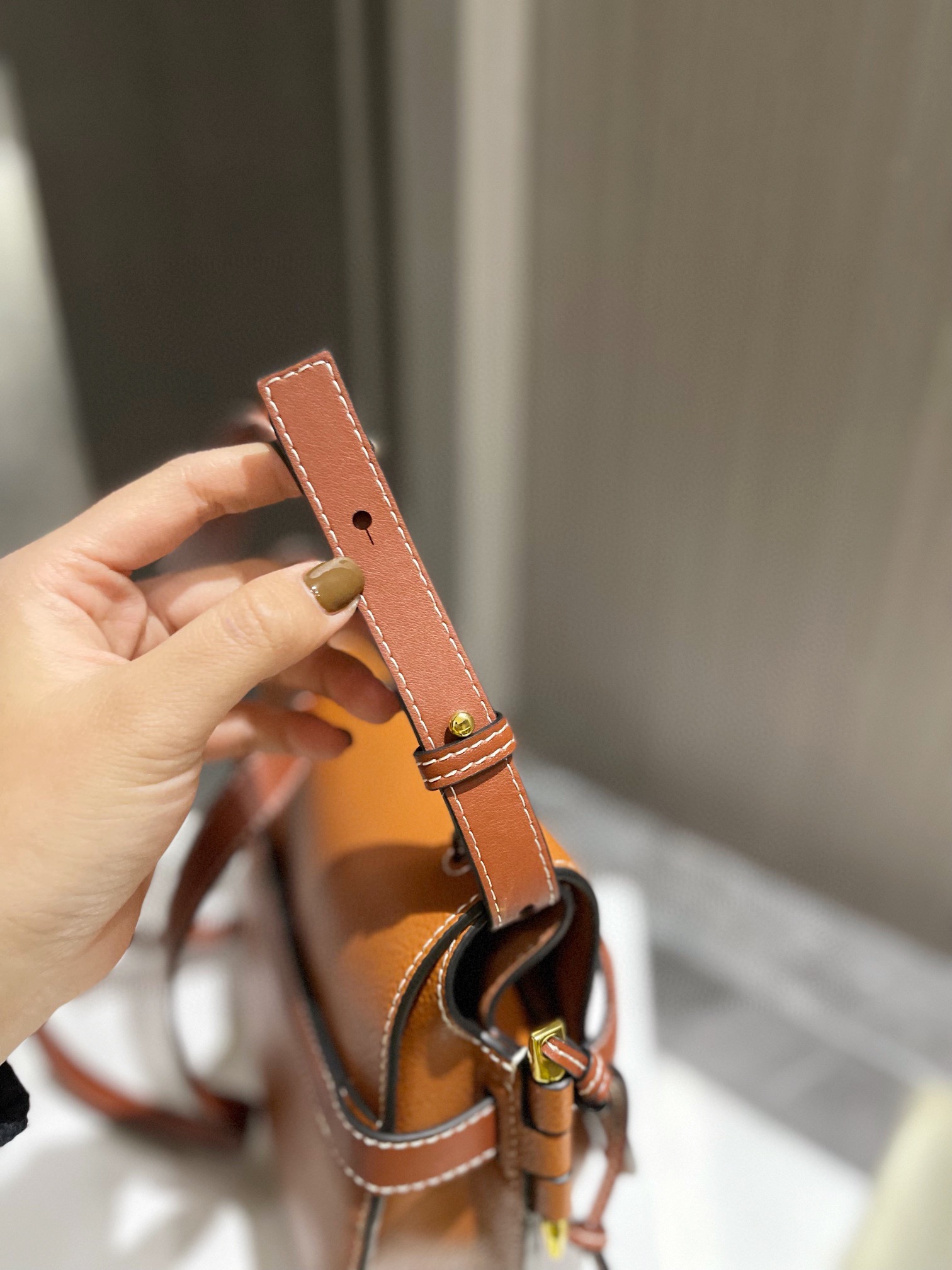 L style Gate Bag Saddle Bag Crossbody Bag-Luxeon
