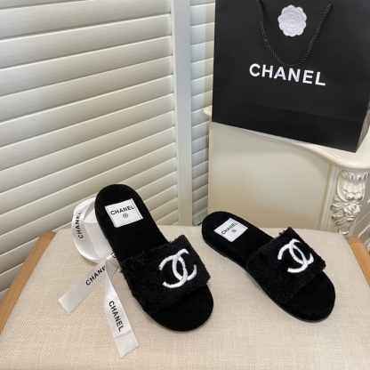 C style double-C winter wool slippers-Luxeon