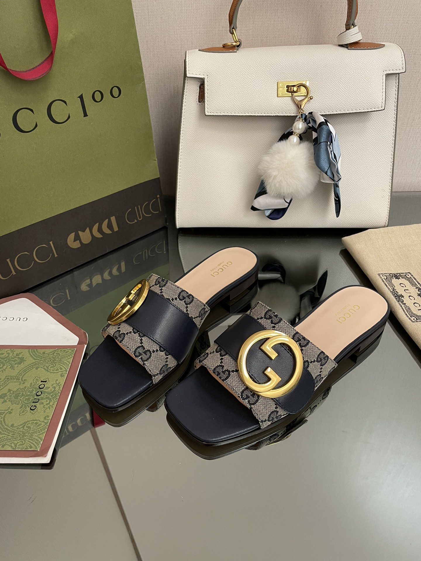 G style Double G flats sandals-Luxeon