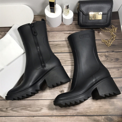 Chloe Women's Thick Heel High-Heeled Short Boots-Luxeon