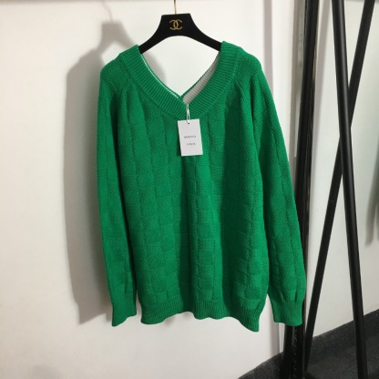 BV Wide neck weaved long sleeve sweater-Luxeon