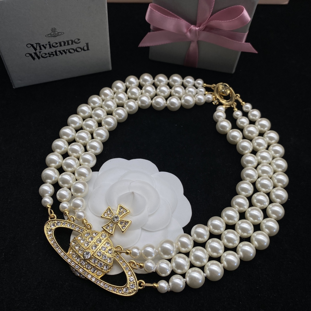 Western Queen Mother's Pearl Necklace-Luxeon