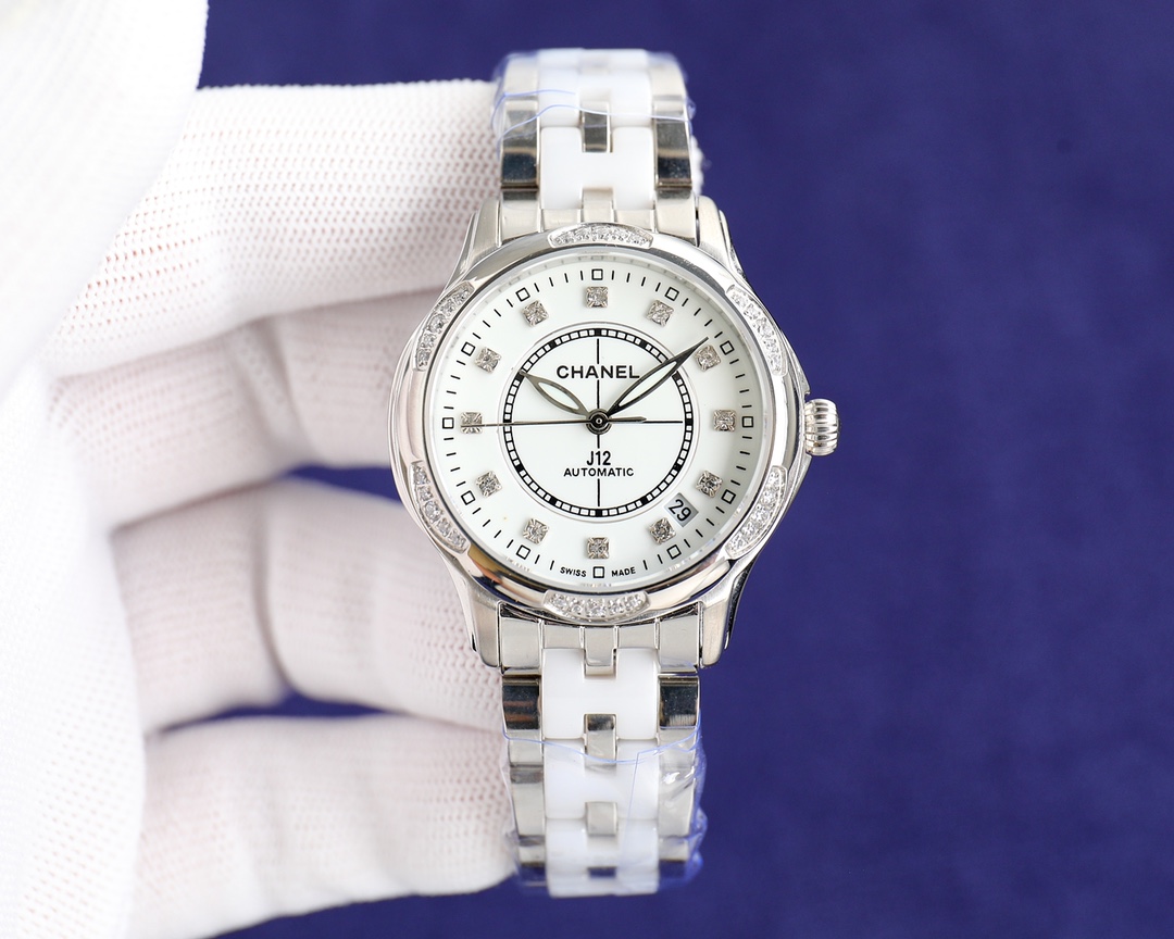 C style Wrist Watch Ceramic Watchband Elegant Fashion-Luxeon