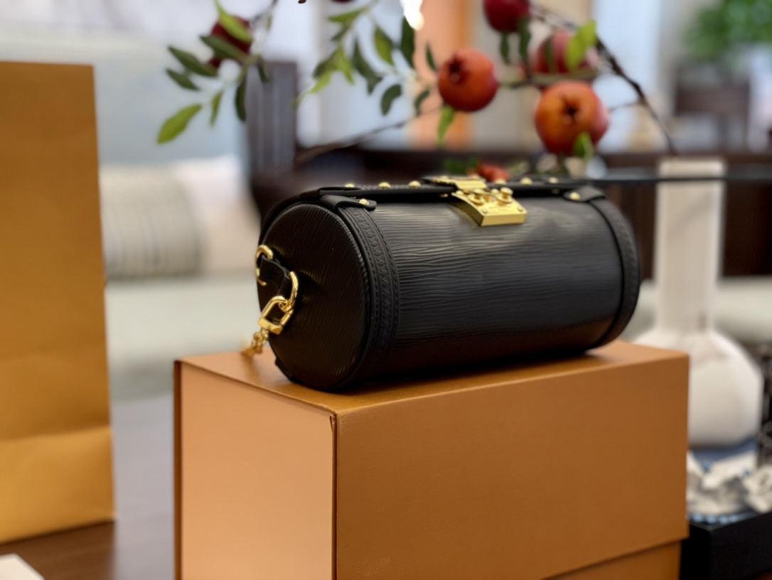 L style bag Papillon Trunk Handbags-Luxeon