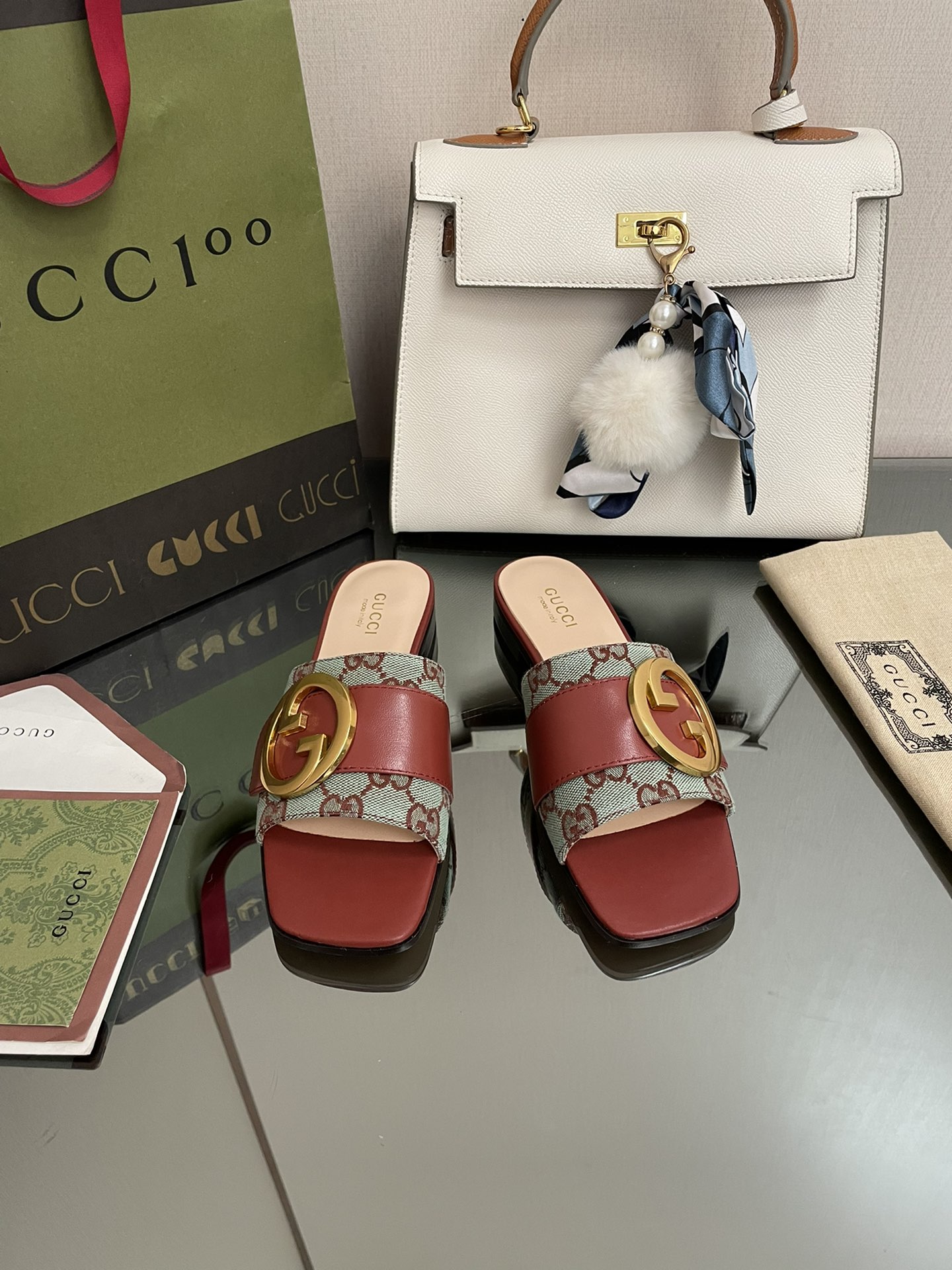 G style Double G flats sandals-Luxeon