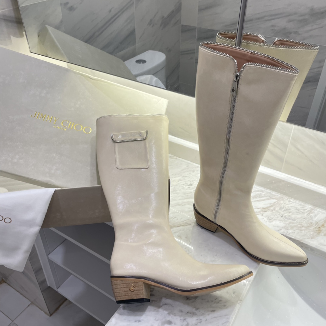 Jimmy Choo new autumn winter zipper knee & ankle boots-Luxeon