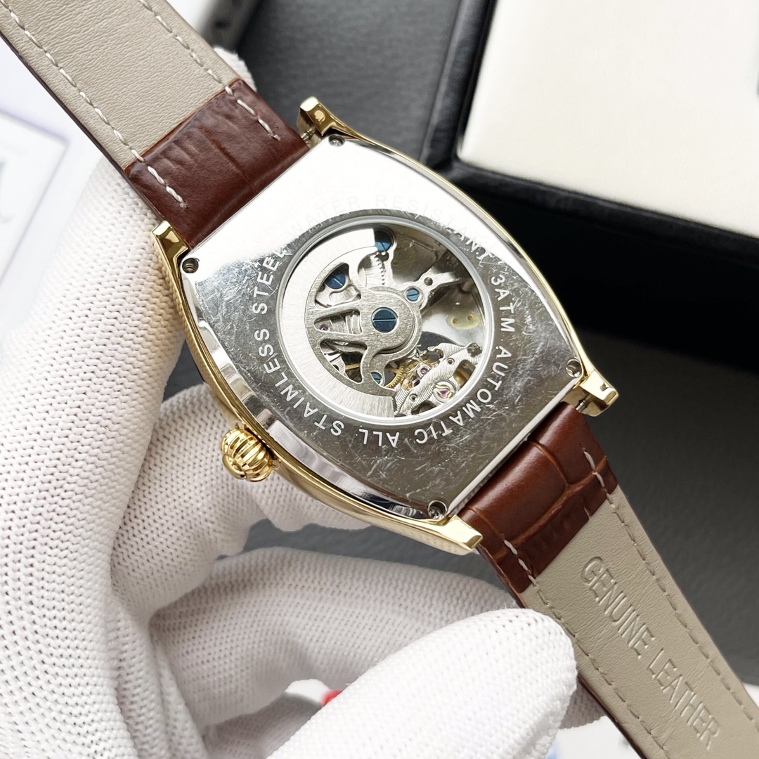 Vacheron Constantin Men Watch Cowhide Watchband Mineral Mirror-Luxeon