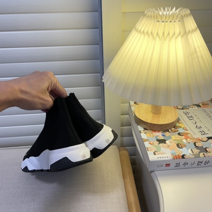 women knitted sock boots-Luxeon