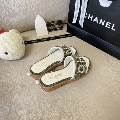 C style New Woven Platform Slippers-Luxeon