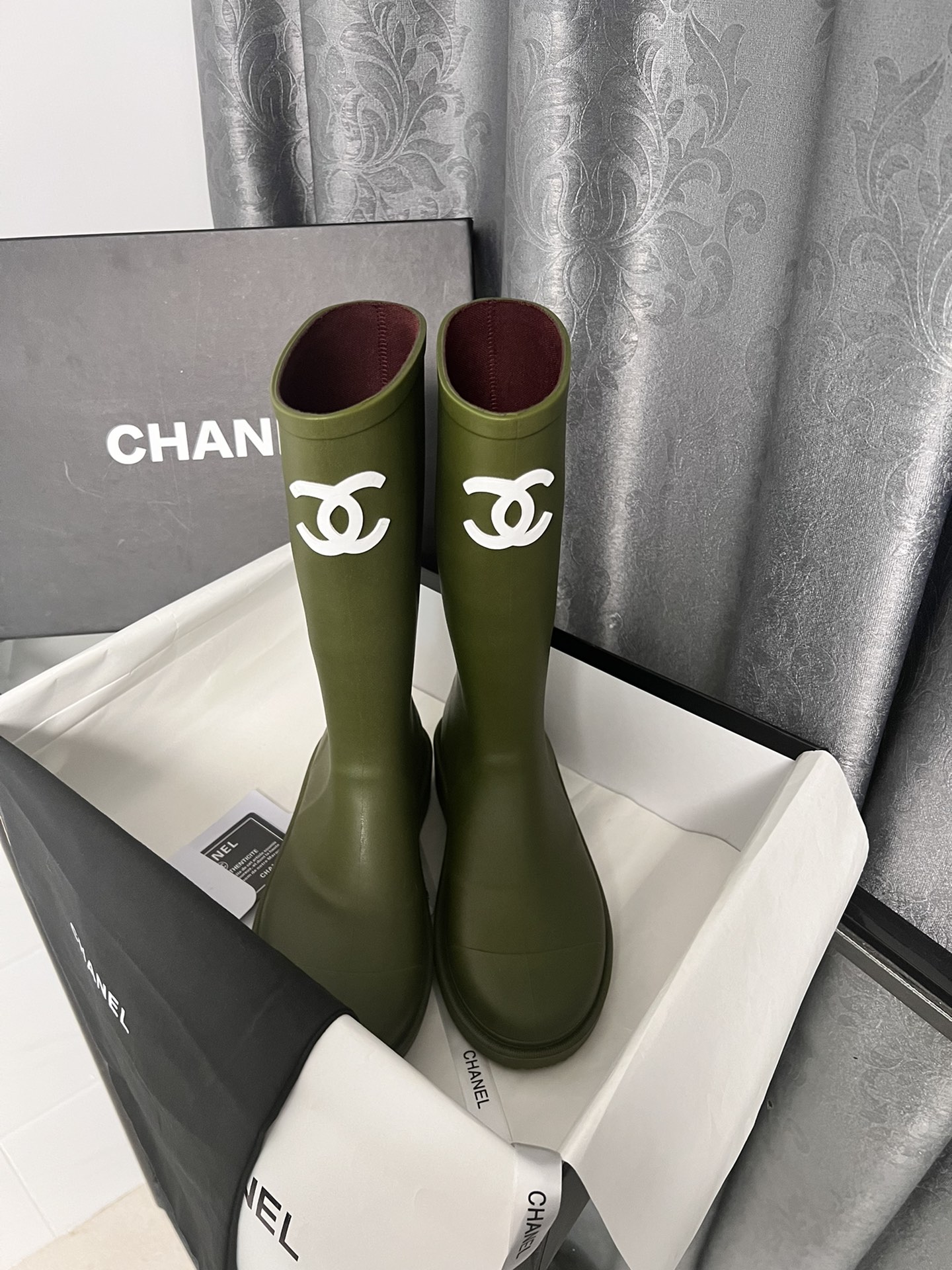 C style vintage rain boots-Luxeon