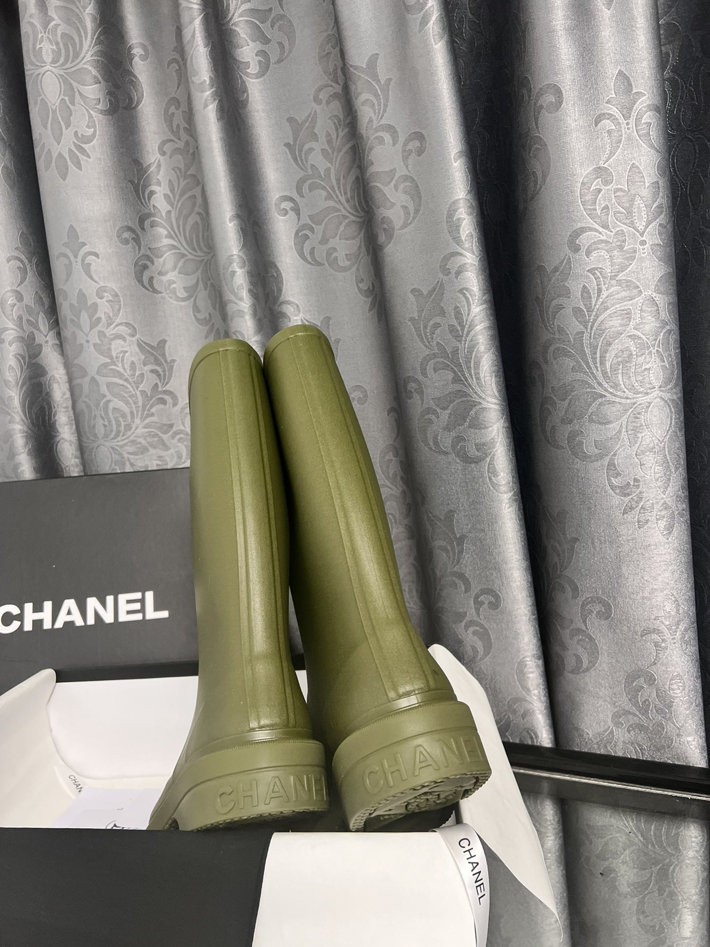 C style vintage rain boots-Luxeon