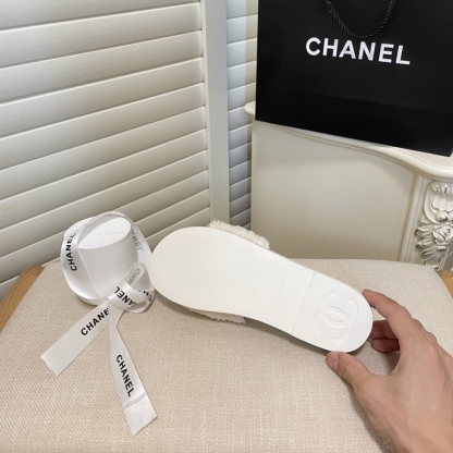 C style double-C winter wool slippers-Luxeon