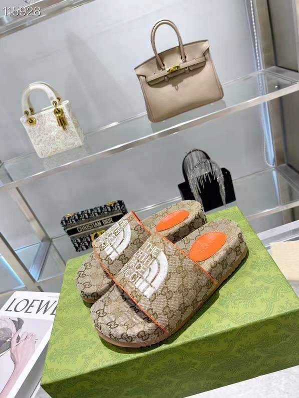 G style pop jacquard summer flat slippers-Luxeon