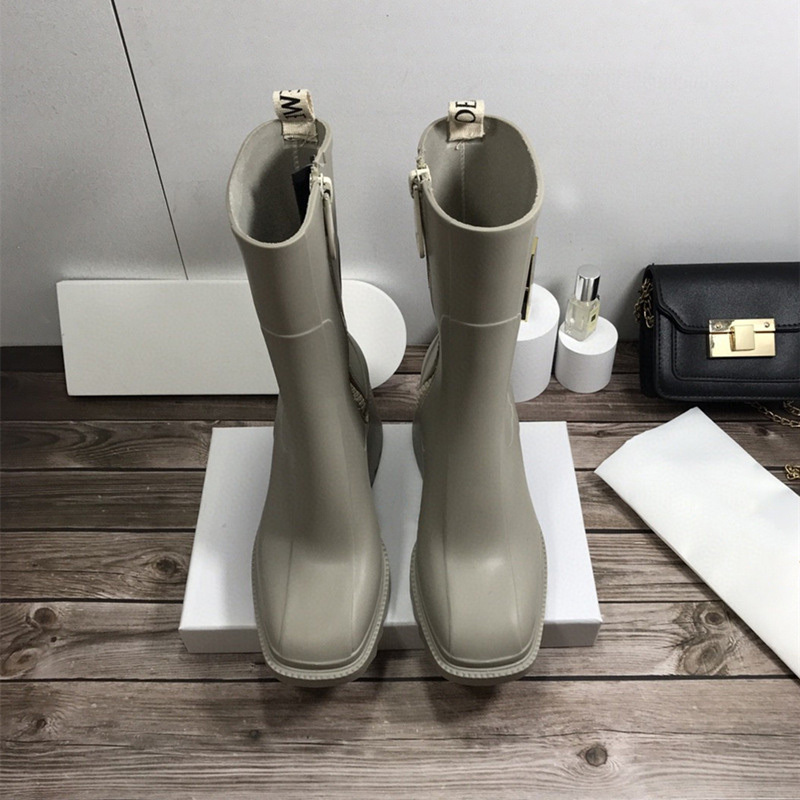 Chloe Women's Thick Heel High-Heeled Short Boots-Luxeon