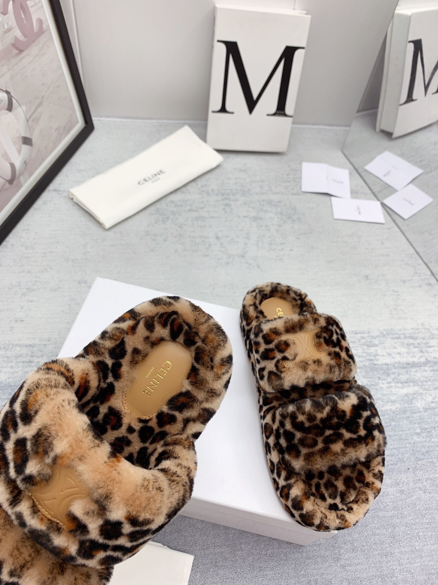 C style new winter pure wool slippers top quality-Luxeon