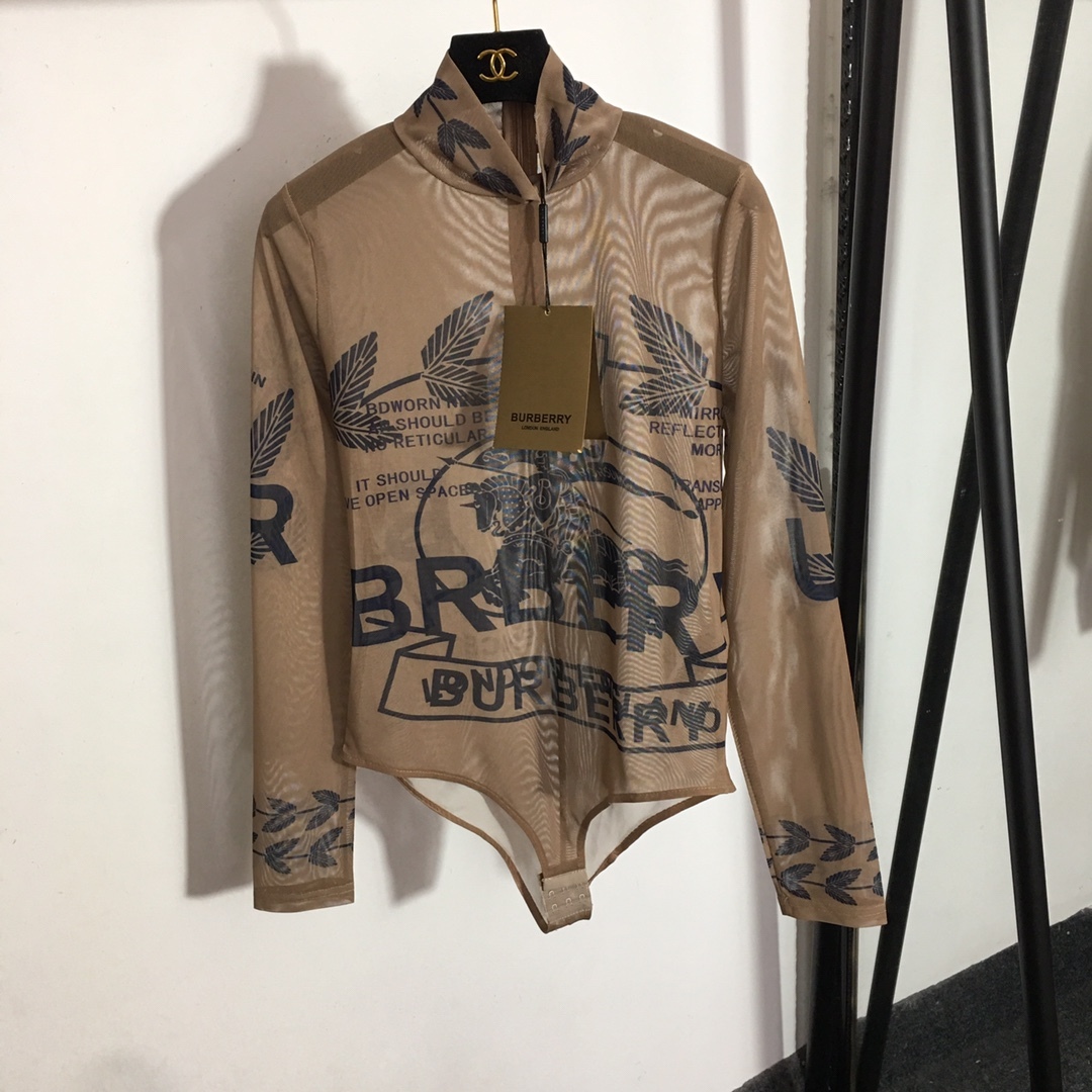 Burberry one-piece yoga wear-Luxeon