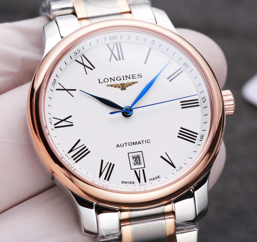 Longines men's watches with cowhide straps-Luxeon