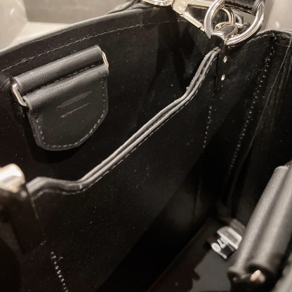 P style Bucket bags Two In One Patent Leather-Luxeon