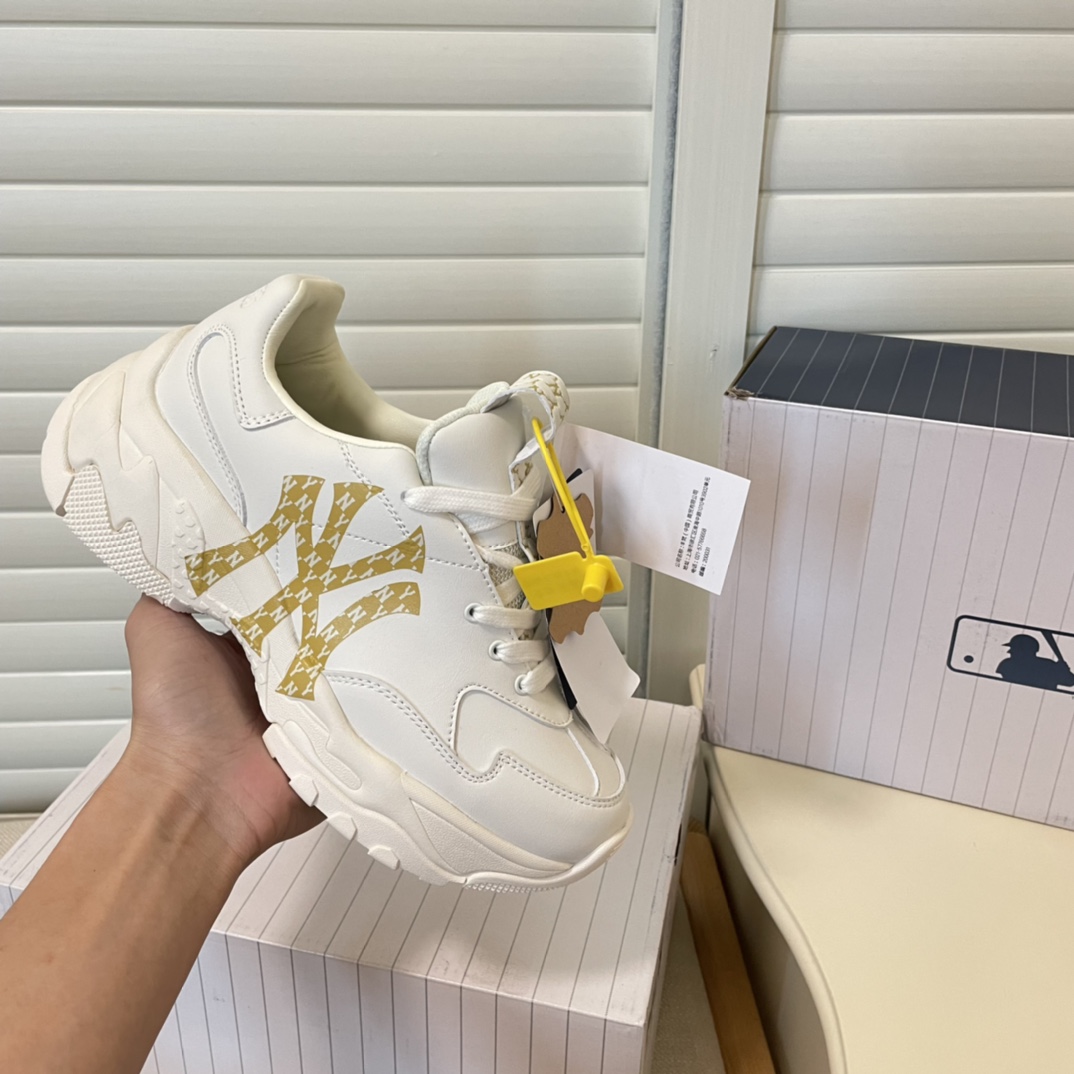 MLB new height-increasing thick sole sneakers casual shoes-Luxeon