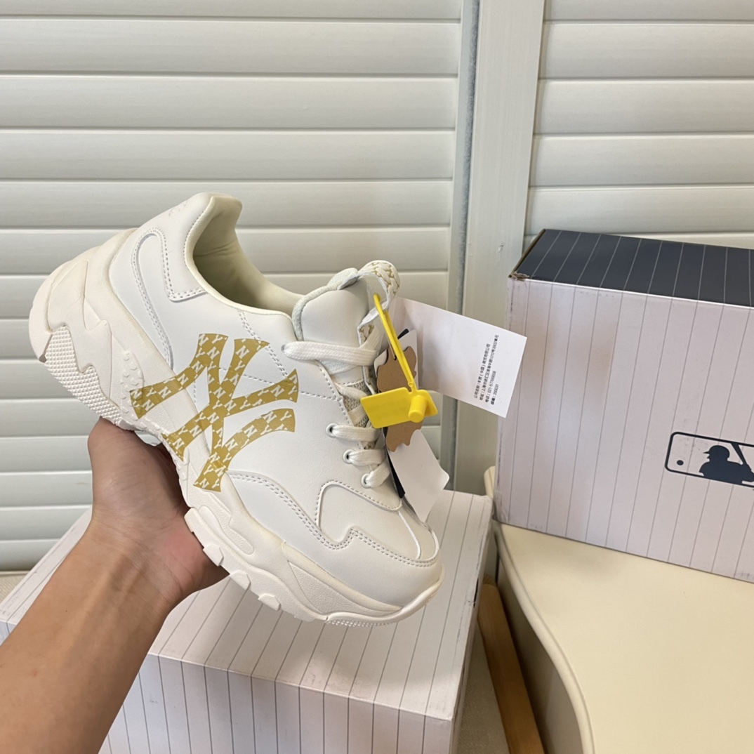 MLB new height-increasing thick sole sneakers casual shoes-Luxeon