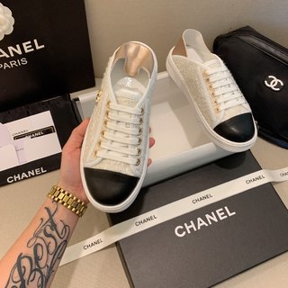 C style Classic Fashion Two-Piece White Shoes-Luxeon