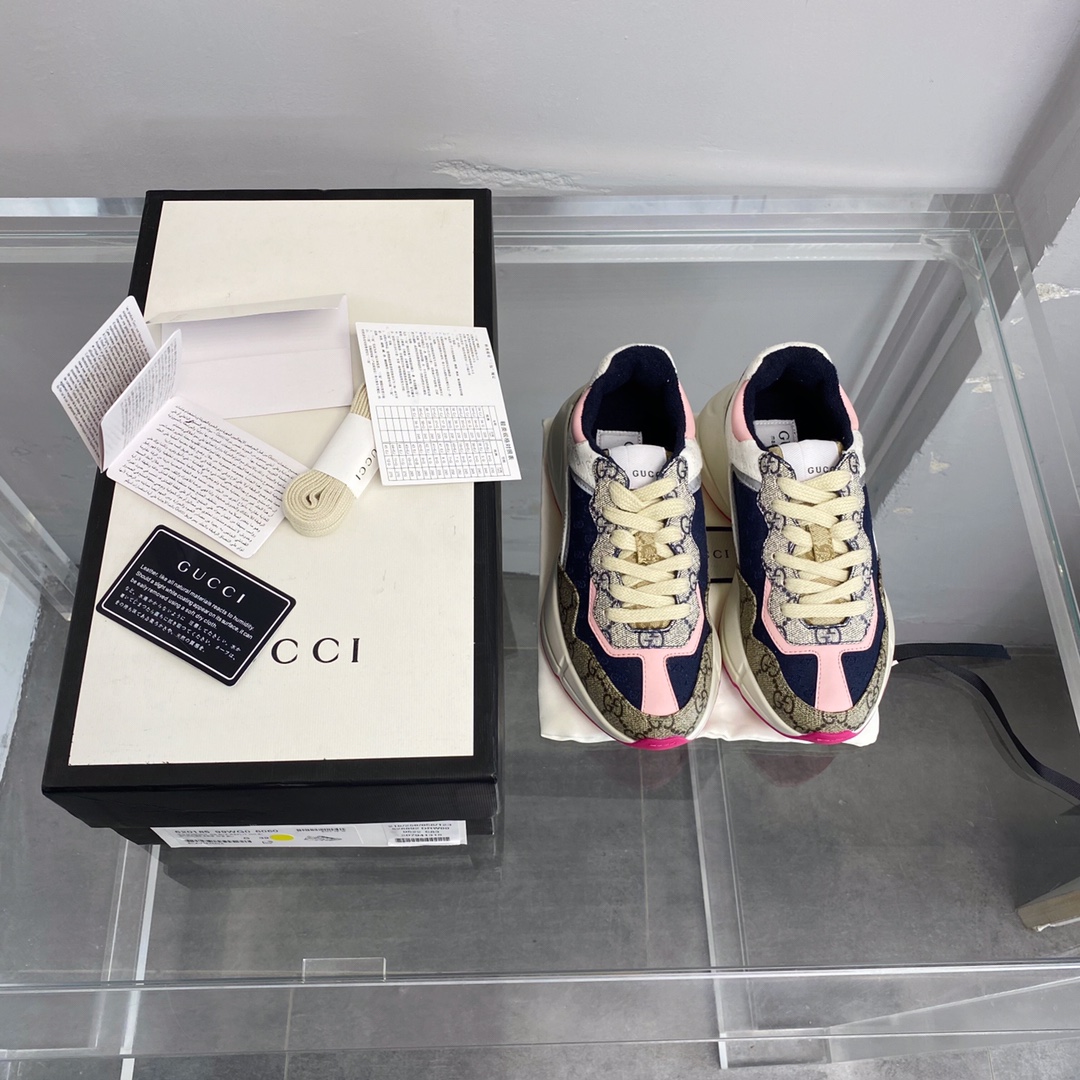 G style new rhyton thick bottom sneakers dad shoes-Luxeon