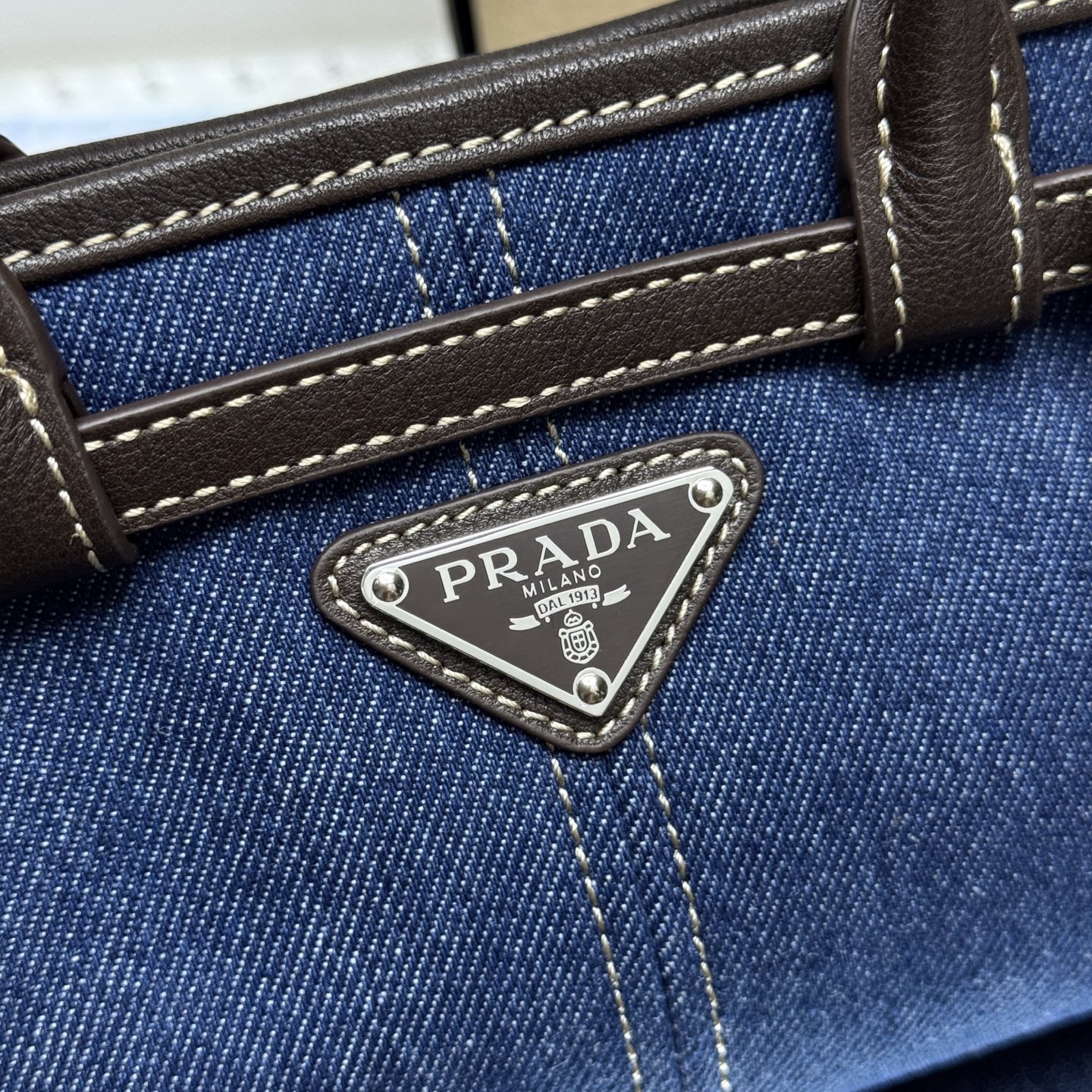 Denim canvas tote bag 23.5*12*9cm
