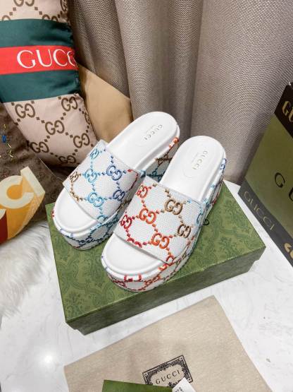 G style embroidered platform shoes-Luxeon