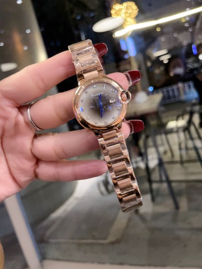 Ballon Bleu De Cartier Watch Luxury Series Crystal Diamond Dial High Quality-Luxeon