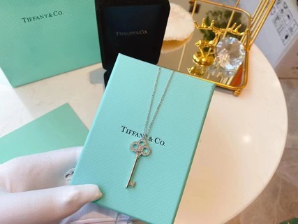 Tiffany Key Necklace Full Diamonds-Luxeon